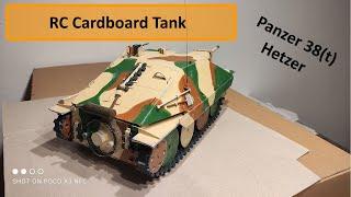 RC Panzer 38T "Hetzer" from Cardboard :Build and Drive: