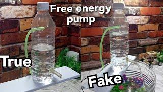 how to make free energy water pump for aquarium true or fake