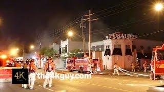 Toronto: Firetruck air horn blasting at Pusateri's fire 8-15-2015