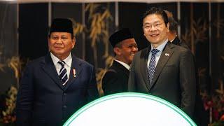 PM Lawrence Wong at the Joint Press Conference with Indonesia President Prabowo Subianto