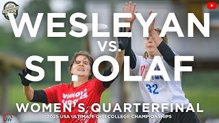 Wesleyan vs. St. Olaf (Women's Quarterfinal) | 2025 USA Ultimate D-III College Championships