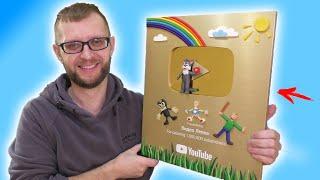 Золотая Кнопка Ютуб Видео Лепка | YouTube Gold Play Button