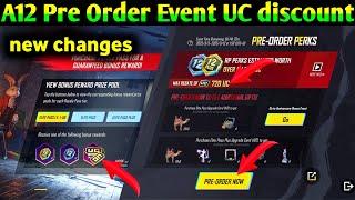 A12 Pre Order Event Pubg mobile | biggest change 1 to 50  rp pre order event pubg mobile