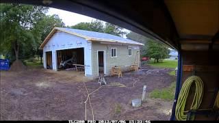 Building a Garage 36' x 30' x 9' Full Time Lapse