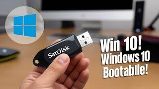 How to Create a Windows 10 Bootable USB Drive | How To Make A Windows 10 Bootable USB For FREE