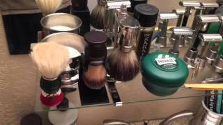 Shaving Den Tour. 2016. A quick look at what's on the walls and shelves of my Shave Den.