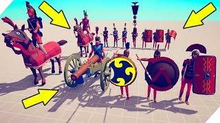 БИТВА МОДОВ. Спартанцы, римляни и Наполеон - Totally Accurate Battle Simulator! Табс