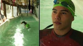 18-Year-Old Builds DIY Pool to Train for Deaflympics