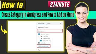 How to create category and add on Wordpress menu 2025