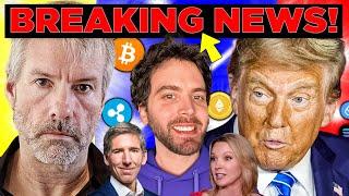BIG NEWS: Donald Trump & Michael Saylor Major Bitcoin Announcement! (XRP, Solana, Ethereum)