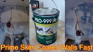 Roman Pro-999 / RX-35 - EASILY Prime/Seal Skim Coated Walls - Drywall Repair