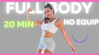 20 Min Full Body Fat Burning Workout at Home  No Equipment, High Calorie Burn!