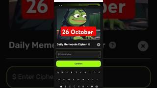 Memes Labs Bot Daily Cipher Code Today | 26 October Memes Lab Cipher Code | Memelab Daily Cipher