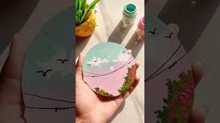 Easy acrylic painting #art #youtubeshorts #easy #painting #acrylicpainting