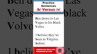 Practice Sentences/b/ Versus /v/ | American English Pronunciation  #english #learn #education