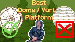 The Ultimate Dome / Yurt Deck Platform Design! Circular Wood Glamping Foundation