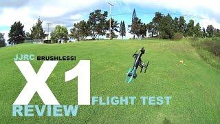 JJRC X1 Brushless Sport Quadcopter Drone Review - Part 2 - [Flight/CRASH! Test]