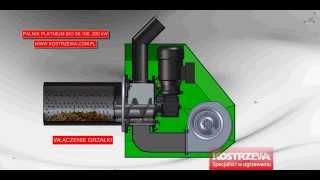 Пеллетная горелка Kostrzewa Platimun Bio 2 - принцип работы \ Купить в Украине, Днепропетровске
