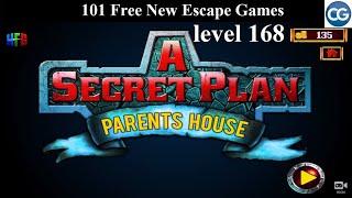 101 Free New Escape Games level 168 - A Secret Plan THE PARENT'S HOUSE - Complete Game