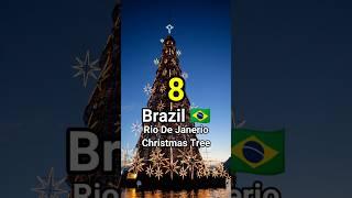 Top 10 Most Beautiful Christmas Trees In The World #christmas #shorts #ytshorts #top #countries