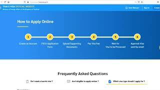 How To Apply Thailand Tourist Visa (eVisa) Online Step by Step Full Information