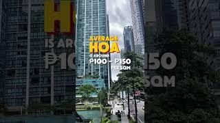 HOA FEES for Uptown Modern? #bgc #home #investment