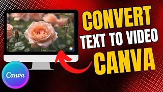 How To Convert Text To Video in Canva | Quick and Easy Guide