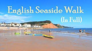 Virtual Walk On The Beach & Around Sidmouth - Walking By The Sea For Treadmill Workout Scenery (UK)