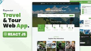 ️ React JS Tutorial - TRAVEL WEB APPLICATION | Download Full Source Code. PART 3