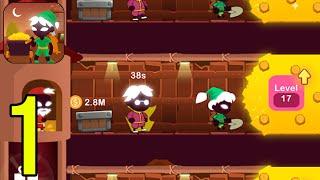 Idle Stickman Miner - Mine Digging Clicker Game - Gameplay Walkthrough Part 1 (iOS, Android)