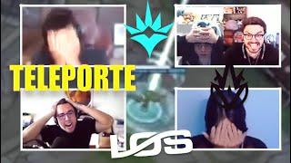 STREAMERS REAGEM ao PIOR TELEPORTE da HISTÓRIA do CBLOL - LOS vs LIBERTY