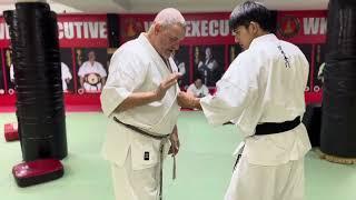 Kumite 1 on 1  the application of Kekomi mae Geri