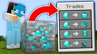 i secretly traded with BLOCKS in Minecraft...