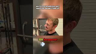 Watch 225 HP Nitrous Shot Make This Engine Stand Up!  #cleetusmcfarland#racing #sendit #nitrous