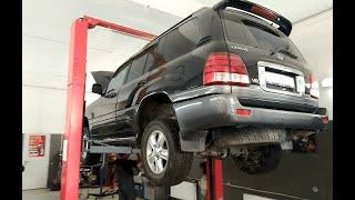 Как снять рейку с LEXUS LX470 (TLC 100) How to remove steering rack from LEXUS LX470 (TLC 100)