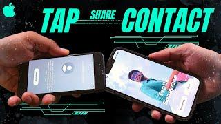 iPhone Tap to Share Contact - New Contact Card Feature