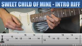 Sweet Child Of Mine Intro/Main Riff Lesson (Eb Tuning.)