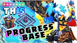 Coc! TH15 Progress Base and Showcase Base with Link! COC TH15 Funny Troll Base 2025