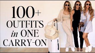 HOW TO PACK 100+ OUTFITS IN A CARRY-ON  & My Summer Capsule Wardrobe!!