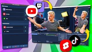 Multistream to Twitch, YouTube, Tiktok, all at the same time! EASY! -- Streaming MasterClass Ep 4