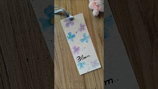 watercolor therapy/floral bookmark #diy #watercolorpainting #bookmark #art