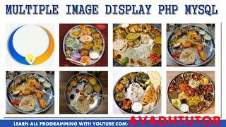 display image in column php mysql || php mysql image gallery || avadh tutor