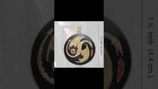 Yin Yang Dragon Gold Vermeil Pendant by Oberon Zel Follow us to see more #pendant #jewelry