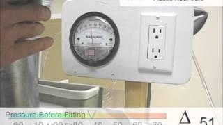 Dryer Roof Vent Differential Pressure Testing Demonstration