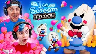 ICE SCREAM TYCOON! We Work in Rods Factory Making Ice Cream for MONEY!