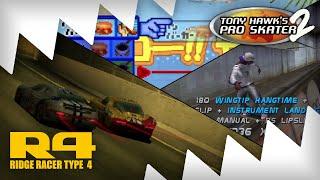 Snacking on Ridge Racer Type 4 (PS1), Tony Hawk's Pro Skater (PS1), and Ore no Ryouri (PS1)