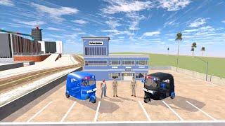 Franklin Made New Police Auto Rickshaw ll Indian Bike Driving 3d