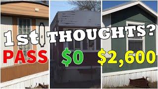 3 CHEAP Mobile Homes For Investing Tour & Tips