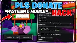 Roblox Pls Donate Script Steal Robux Easy Robux  And Rich Working All Executor!