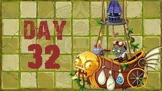 Plants vs Zombies 2 - Lost City - Day 32 BOSS [Zombot Aerostatic Gondola] No Premium